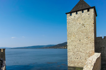 Fototapeta premium Golubac Fortress - medieval fortified town, Serbia