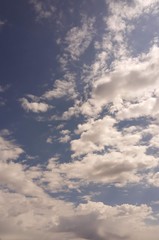 beautiful blue sky with clouds