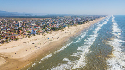 Arroio do Sal - RS. Aerial view of the beach and town of Arroio do Sal - RS - Brazil