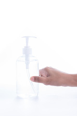 Hand sanitizer alcohol gel rub clean hands hygiene