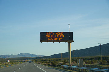 Stay Home Save Lives Covid 19 Sign