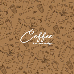 coffee pattern illustration