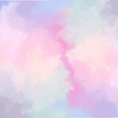 pastel rainbow gradient watercolor illustration
