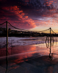 Waves at sunset, Sydney Australia