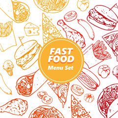 fast food pattern design