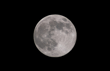 full moon close up at night