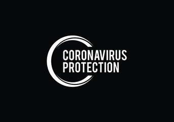 Coronavirus (COVID-19). Symbol of the fight against coronavirus. Stop virus sign. Coronavirus infection emblem flat vector illustration.