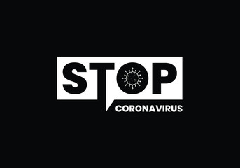 Coronavirus (COVID-19). Symbol of the fight against coronavirus. Stop virus sign. Coronavirus infection emblem flat vector illustration.