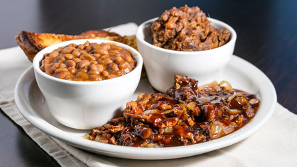 Plant based meat bbq meal