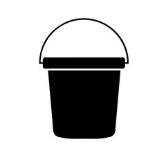 bucket flat design illustration