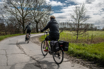 Obraz premium man on bike