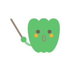 指示棒ピーマン驚く