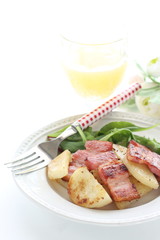 bacon and potato stir fried for comfort food