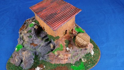 Model os a house built on rocks