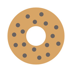 Fototapeta premium Donut flat design illustration