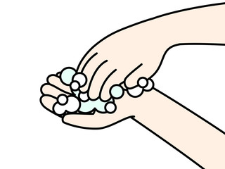 手洗い-爪の間や指先