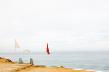 Solitary beaches of the north of morroco