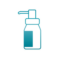 dosing bottle icon, gradient style
