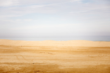 Solitary beaches of the north of morroco