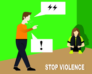 Stop the harassment war. Stop the Violence. women protection concept, banner, graphic, vector.