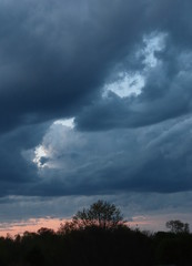 Dramatic Clouds Sunset