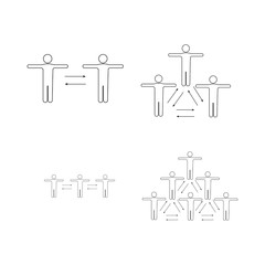 social distance logo