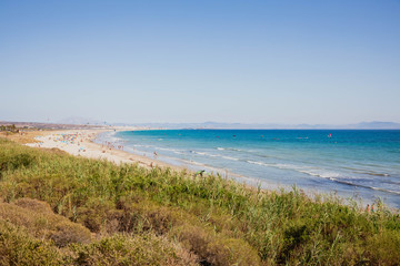 Fototapeta na wymiar Sea Coast of Tarifa in the south of Europe