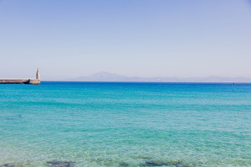 Sea Coast of Tarifa in the south of Europe
