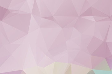Pink Polygonal Mosaic Background, Creative Design
