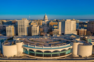 Madison Wisconsin Capitol at sunrise
