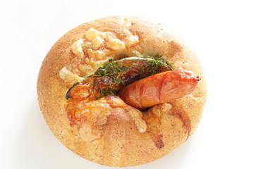 Pumpkin and cheese bread for vegetable bun breakfast