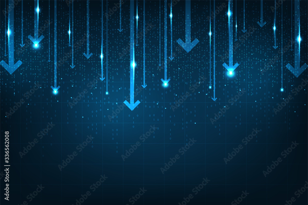 Wall mural vector abstract background for digital data access.