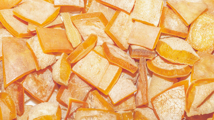 Raw Rambak / Krecek / Jangek before fried, traditional cracker from Indonesia made from cattle skin