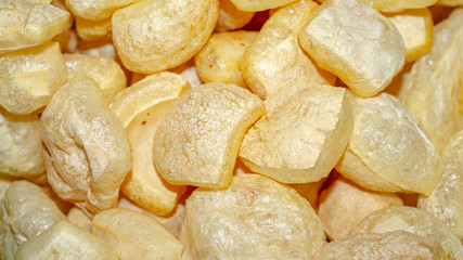 Rambak / Krecek / Jangek, traditional cracker from Indonesia made from cattle skin