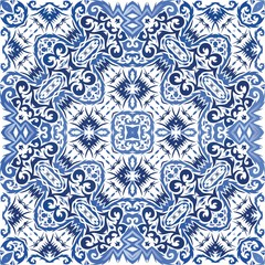 Ornamental azulejo portugal tiles decor.