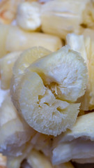closeup of boiled cassava