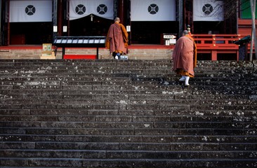 monks in temple