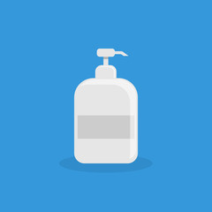 Bottle liquid soap. vector Simple modern icon design illustration.