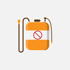 Spraying pesticide. vector Simple modern icon design illustration.