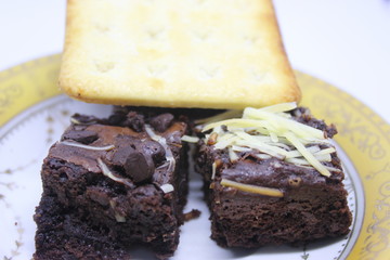 Black forest cake with biscuit