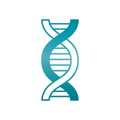 DNA chain icon, gradient style