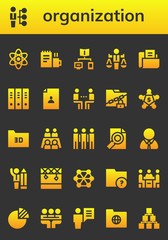 organization icon set