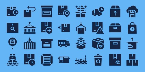 Modern Simple Set of export Vector filled Icons