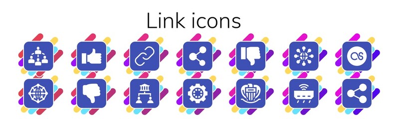 link icon set