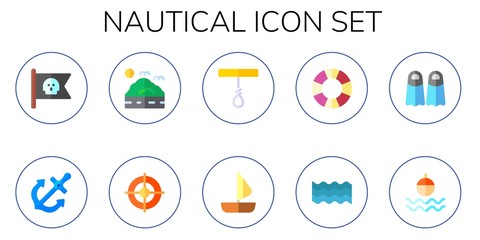 nautical icon set