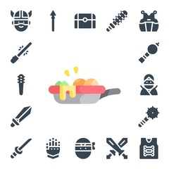 Modern Simple Set of sword Vector filled Icons