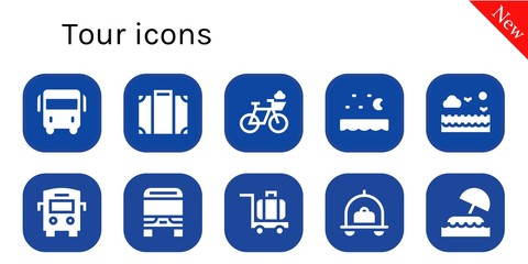 tour icon set