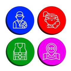 Set of sos icons