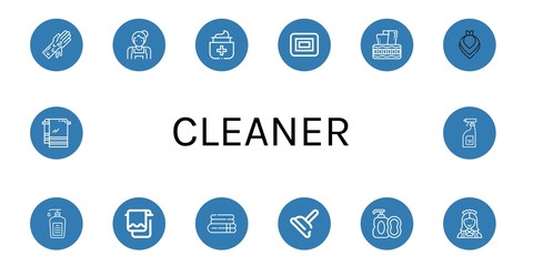 cleaner simple icons set
