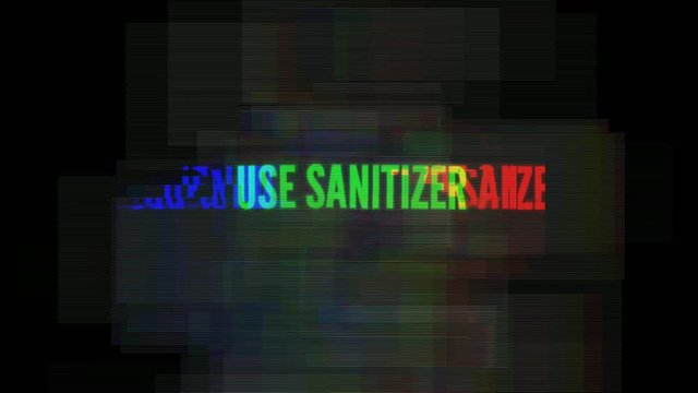 Life quotes on coronavirus disease. Words and texts  for people all over the world. New quality vintage motion dynamic animated background colorful video footage in neon style